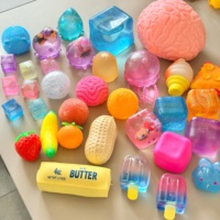 Vente en gros : Boîte mystère de méduses super solides en gelée, jouet sensoriel anti-stress à presser pour enfants et adultes