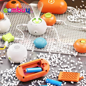 Gioco di costruzione di circuiti a forma di cartone animato per bambini blocchi elettronici DIY playset di educazione scientifica - Product Image 5
