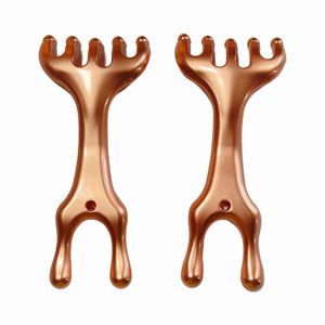 Peigne de massage pour le cuir chevelu et les méridiens de la tête, en laiton, à dents larges - Product Image 4