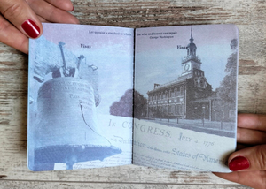 Libro di raccolta di passaporti per giochi casuali per progetti scolastici per bambini. La festa dei <span class=keywords><strong>viaggi</strong></span> in tutto il mondo favorisce il libro del passaporto blu - Product Image 6