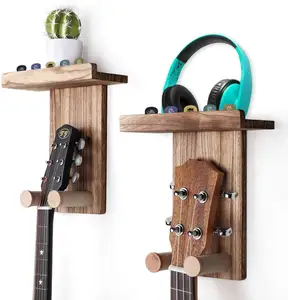 Suporte de parede personalizado, prateleira cabide de guitarra decoração de casa