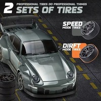 Mobil Remote Control Drift 4WD 911 Skala 1:24, Mobil Balap Super Sport 2.4GHz Dengan Giroskop dan Lampu LED, Mainan