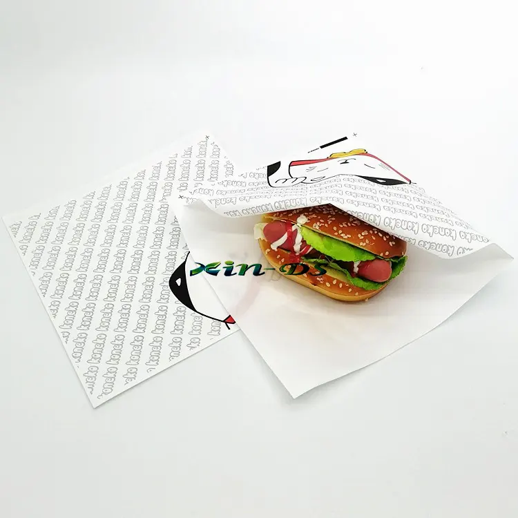 Greaseproof custom fast food packaging fried chicken paper bag for fried food