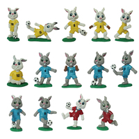 Jouets bonbons en capsule de dessin animé, jouets animaux en PVC personnalisés à bas prix, jouets lapins et animaux floqués