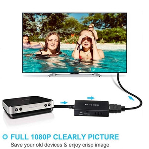 Convertidor de AV <span class=keywords><strong>a</strong></span> <span class=keywords><strong>HDMI</strong></span> 1080p, <span class=keywords><strong>Cable</strong></span> <span class=keywords><strong>Adaptador</strong></span> de RCA CVBS <span class=keywords><strong>a</strong></span> <span class=keywords><strong>HDMI</strong></span> para PS2, PS3, <span class=keywords><strong>Wii</strong></span>, N64, VHS, VCR, DVD, TV - Product Image 3