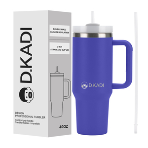 Tasses à café isothermes en acier inoxydable pour l'extérieur, avec logo personnalisé, 30oz et 40oz, et gobelet de voyage 40oz avec poignée – Vente chaude - Product Image 2