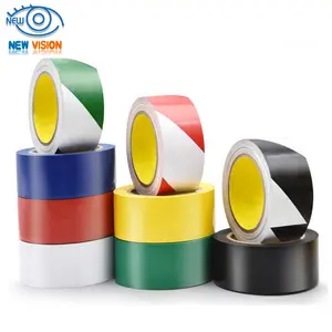 High Viscosity Recyclable PET and PVC Film Base Material Floor Marking Warning Caution Self Adhesive Tape