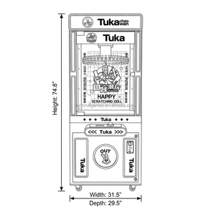 Máquina Interactiva de Monedas <span class=keywords><strong>Tuka</strong></span> con Dispensador de Premios para Venta de Snacks y Regalos - Product Image 4