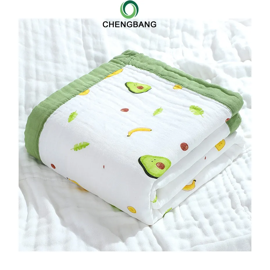 100% хлопковое 6-слойное мягкое и дышащее муслиновое одеяло для младенцев, многоразовое детское одеяло, детское полотенце для мытья