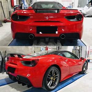 Fibra de Carbono Apta para los Componentes del Kit de Carrocería <span class=keywords><strong>Ferrari</strong></span> 488 Novitec: Labio Delantero, Difusor Trasero y Faldones Laterales. - Product Image 3