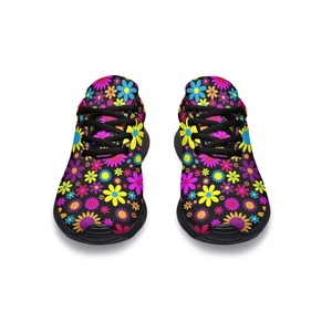 Factory Wholesale Sports Running <strong>Shoes</strong> Customized <strong>Funky</strong> Retro Flowers Printed Sneakers Women Lightweight Casual Walking <strong>Shoes</strong> - Product Image 5