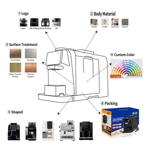 Máy pha cà phê tự động Máy pha cà phê đá thương mại Máy pha cà phê Espresso - Product Image 3