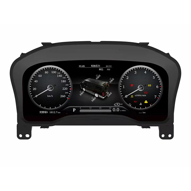 New Upgrades Lcd Dashboard 12.3 Inch New Car Tech Digital Gps Speedometer Instrument Cluster for Toyota Hiace 2019
