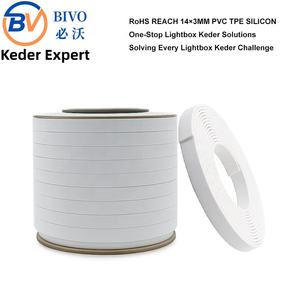 Precio Competitivo, Cinta de Sellado Plana de PVC de Silicona Suave de 12 mm x 3 mm, Fabricante de Fábrica de Keder Blanco para Película Delgada de Tela - Product Image 1