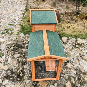 SDR003 Jaula de Lujo Moderna de Madera de Abeto para Conejos, Corral para Mascotas con Cajas de Juego, Diseño Estampado, Ecológica para Animales Pequeños - Product Image 4