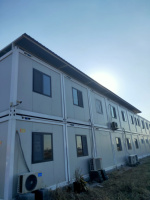 Conteneur de stockage préfixe confortable, maisons photovoltaïques, camping, modulaire, Installation rapide, paquet plat, conteneur de 20 pieds