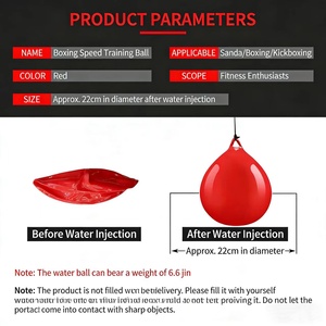 Sacco da Boxe Sospeso in PVC con Cinghia di Sicurezza, Palla Veloce per Allenamento Fitness e Reazione - Product Image 3