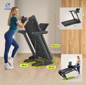 High Quality Home Use Electric Treadmill Motorized Foldable Steel <strong>Running</strong> <strong>Machine</strong> LED Screen Max User Weight 120kg Battery - Product Image 3