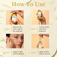 Sérum Ampoule Professionnel GHK-Cu Peptide de Cuivre Anti-Âge Raffermissant Éclaircissant Réparateur pour le Visage, Idéal pour Cliniques et Spas