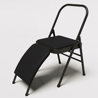 Chaise de yoga pliable et détachable en acier et coton pour l'entraînement en force et les exercices de flexibilité