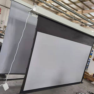 Écran de projection motorisé encastré au plafond ALR de 72 à 150 pouces avec tensionnement par languettes, rétractable et anti-lumière ambiante - Product Image 4