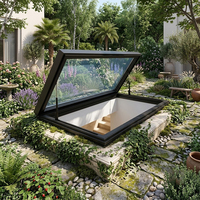 Ventana de Techo de Vidrio y Aluminio Impermeable para Terrazas Residenciales en Europa, Diseño Personalizado para Proyectos de Iluminación Natural