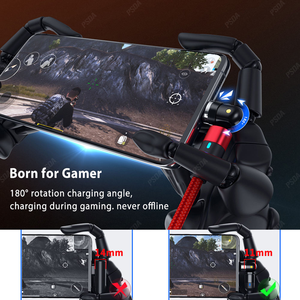 EONLINE 1M 2M 新型 540度回転式 マグネットケーブル マイクロUSB Type-C 急速充電 スマホ マグネット充電器 サムスン Xiaomi Huawei対応 - Product Image 5