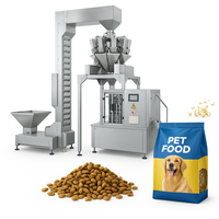 Machine d'emballage automatique de sacs rotatifs pour aliments secs et humides pour animaux de compagnie, granulés, granulés, sachets préformés