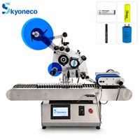 Machine d'étiquetage automatique électrique à prix avantageux avec PLC pour l'emballage silencieux de flacons de collyre, de seringues et de vaporisateurs