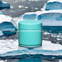 73*73mm pot de poudre Matcha rond fer blanc peut revêtement café thé personnalisable Logo impression 100% hermétique boîte en métal