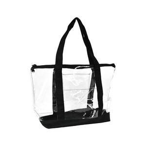 Sac fourre-tout réutilisable transparent en PVC de grande taille pour femmes - Product Image 1