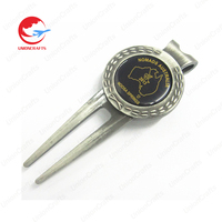 Marqueur de balle de golf personnalisé en métal, pièce de monnaie de golf émaillée, clip de chapeau, outil de réparation de divot de golf avec marqueur de balle