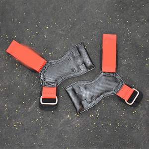 Custom Logo Gym Support Pad Factory Price Leather Weight Lifting Hand Grips Lifting <b>Straps</b> Wrist Palm Pad for Sports Rubber - Product Image 2
