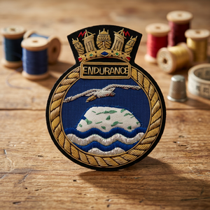 ENDURANCE High Quality Lace Embroidered Patch <b>Sew</b>-On Fabric Badge Circular Luxury Design for Garment - Product Image 1