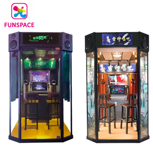 Funspace Indoor Playground Máquina de cantar automática que funciona con monedas Jukebox Mini KTV Booth Múltiples canciones Habitación insonorizada - Product Image 5