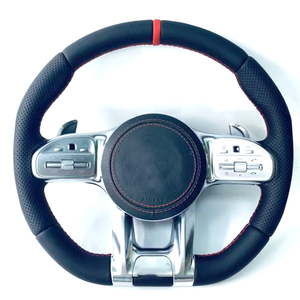 Volante in Pelle per <span class=keywords><strong>Mercedes</strong></span> Benz W205 Compatibile con Modelli W212 W463 W222 <span class=keywords><strong>C180</strong></span> C200 C250 C300 C43/C63 AMG - Product Image 6