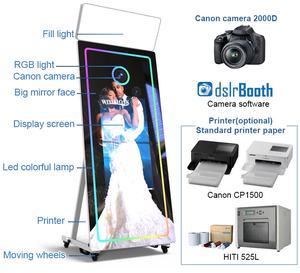 Venta al por mayor <span class=keywords><strong>Fotomaton</strong></span> Selfie Photobooth Machine Magic Wedding Photo Mirror Booth para la venta 65 pulgadas - Product Image 3