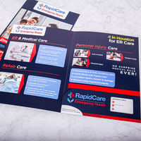 Fábrica de impresión y embalaje Carpeta de papel de archivo A4 personalizada Portadocumentos Folleto publicitario para presentación