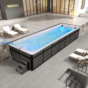 Swankia Modern Acryl Large <span class=keywords><strong>Spa</strong></span> Außen pool Gebraucht Endless Training System <span class=keywords><strong>Swim</strong></span> <span class=keywords><strong>Spa</strong></span> Zum Verkauf Massage Whirlpool Pool - Product Image 1