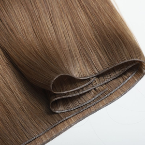 Envío Rápido, <span class=keywords><strong>Cabello</strong></span> Virgen Europeo Liso Marrón Medio de 8-28 Pulgadas, Se Puede Cortar Libremente, Extensiones de <span class=keywords><strong>Cabello</strong></span> Tejidas a Mano - Product Image 1
