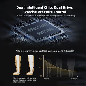 Sepatu bot kompresi udara pneumatik, bot pemulihan Profesional untuk perawatan pressoterapi pijat badan atlet - Product Image 6