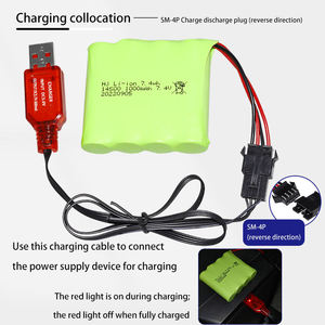 14500 Li-ion 7.4V 1000mAh Şarj Edilebilir Silindir Pil Paketi RC Arabalar/Tekneler Elektrikli Oyuncaklar için OEM Fabrika Tedariki - Product Image 5