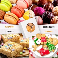 Boîte à biscuits Macaron de mariage personnalisée de haute qualité emballage en papier alimentaire boîtes-cadeaux pour gâteau Cookie Cupcake pain