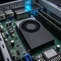 Kipas Blower Profil Rendah 1U Kustom dengan Heatsink Aluminium Ekstrusi untuk Pendingin CPU Server PC Industri Terintegrasi