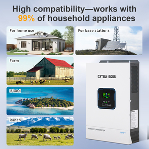 Convertisseur solaire hybride tout-en-un 5500W 48V, <span class=keywords><strong>contrôleur</strong></span> <span class=keywords><strong>MPPT</strong></span> 8500W, convertisseur à onde sinusoïdale pure 100V-120V pour stockage d'énergie domestique - Product Image 3