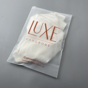 100% Biodegradable Packaging Plastic Bags Swimwear Clothes, Zip lock PE Tshirt Bag Zipper Polybags Garment Plastic Bag With Logo