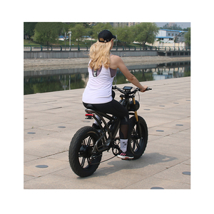 Bicicleta de Cross eléctrica de neumático ancho para adulto, bici con batería de 48v y 750w, para nieve, todoterreno, barata - Product Image 2