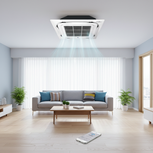 Nuevo Aire Acondicionado de Habitación GMG de Cuatro Vías con Unidad de Cassette de 13000 BTU, Control por Aplicación, Filtro de Polvo de Fácil Limpieza y Oscilación Automática, el Más Vendido - Product Image 3