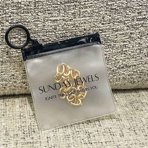 Sacs en plastique avec fermeture à glissière en PVC solide auto-scellant transparent/mat/givré pour bijoux avec logo personnalisé pour l'emballage de bijoux - Product Image 3