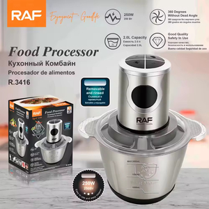 Procesador de Alimentos de 250W con Capacidad de 2.0L, Mezcla de 360 Grados para Picar Carne y Verduras, Preparación de Cocina - Product Image 6
